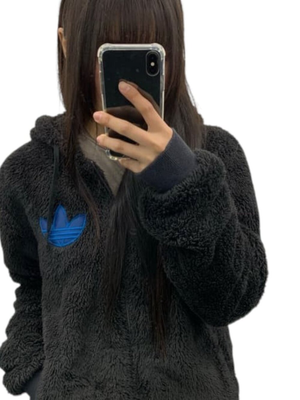 Adidas Originals BOA Fleece ZU Full Zip Hoodie Men's Small Black Trefoil